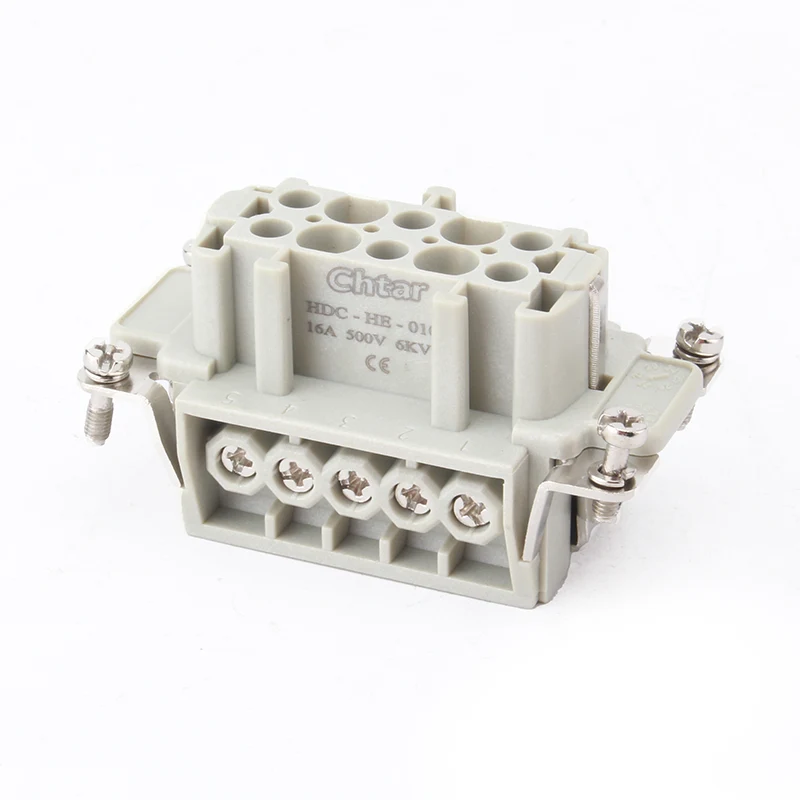 M/F 10 पिन हेवी ड्यूटी कनेक्टर घाला