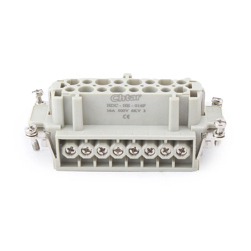 M/F 16 पिन हेवी ड्यूटी कनेक्टर घाला